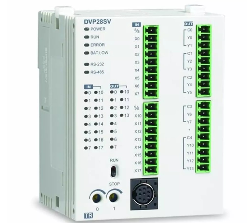 Delta DVP28SV11T2 PLC | 16 DI 12 DO NPN Transistor PLC